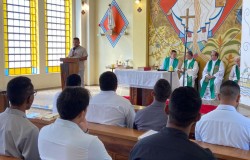 Frater João Batista, scj, Professa Votos Perpétuos na Casa Provincial