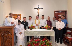 40 anos de Vida Religiosa Dom André e padre Dagnaldo.