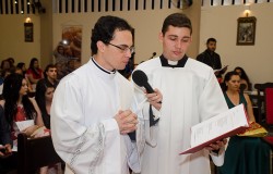 Posse de Pe. Carlos Fred, scj e renovação dos votos dos Fratres Luiz, Marlon, Ricardo e Rodrigo